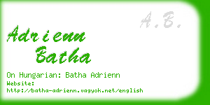 adrienn batha business card